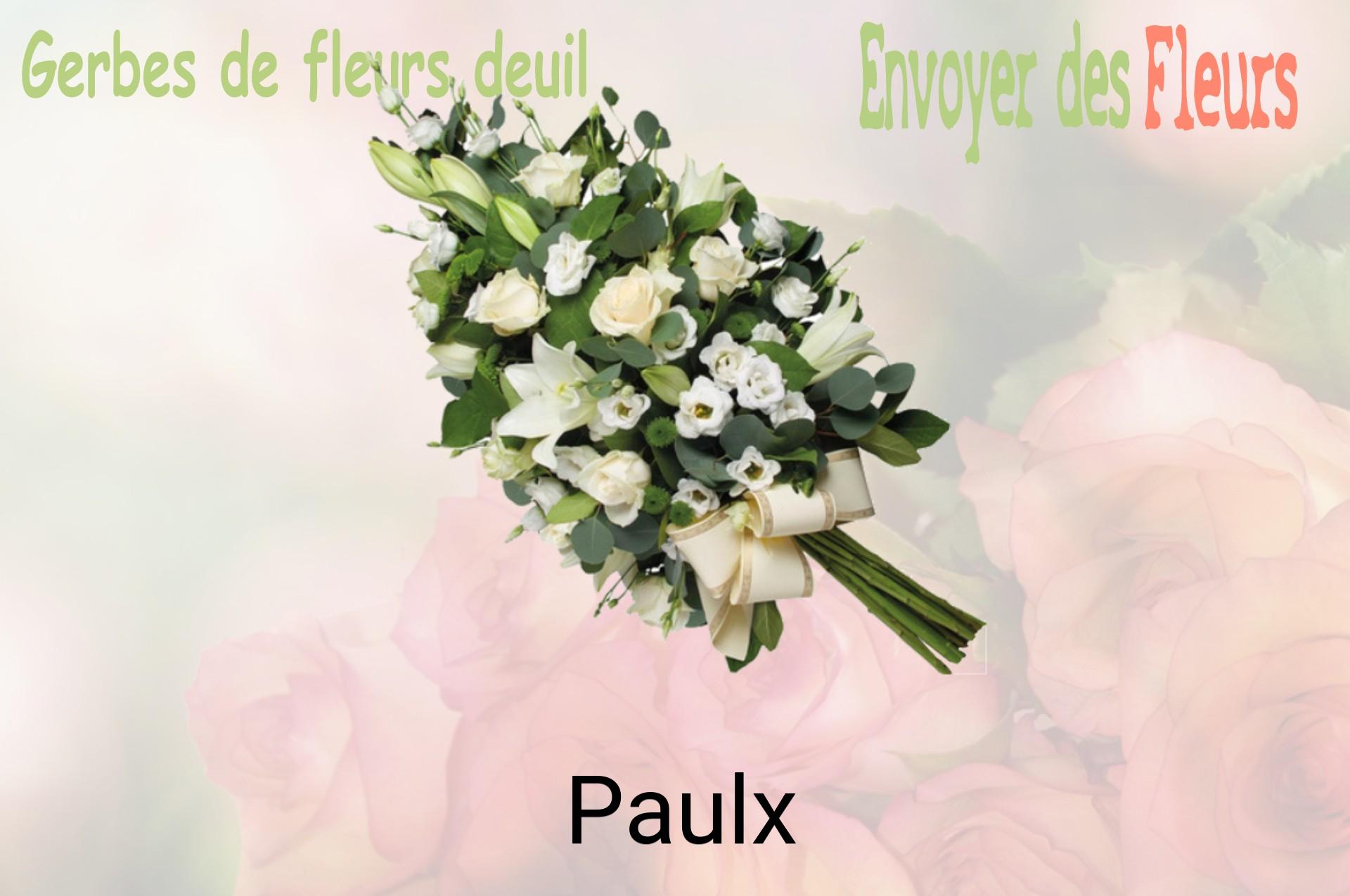 Gerbe de fleurs de deuil livrée à Paulx